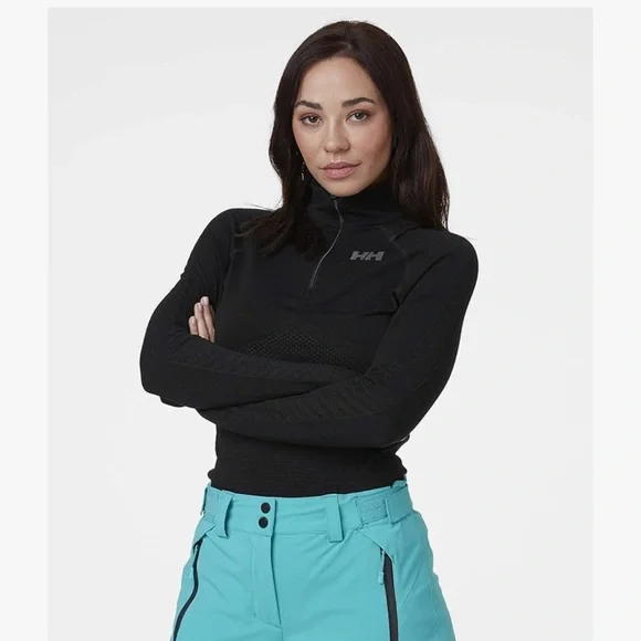 HELLY HANSEN Woman’s H1 PRO Lifa Seamless 1/2 Zip - Picture 1 of 9